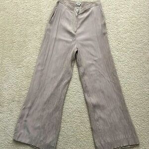 Jason Wu High-Waisted, Rayon, Wide Legged, Fully Lined Pants, Size S